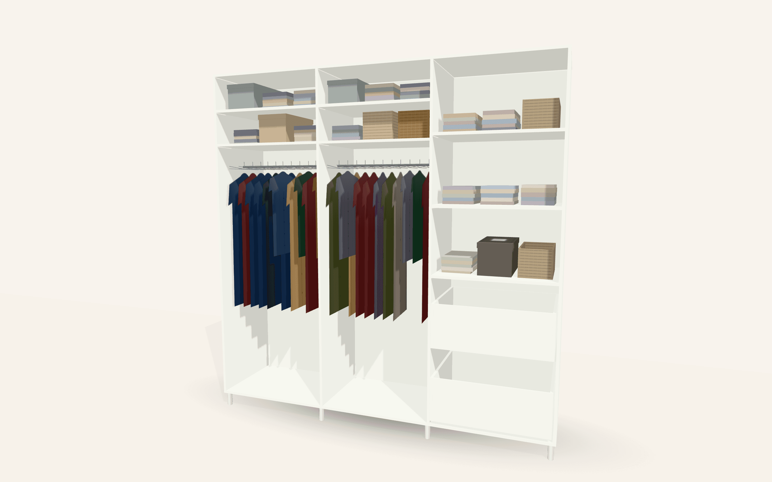 The Napoli Hinged Wardrobe