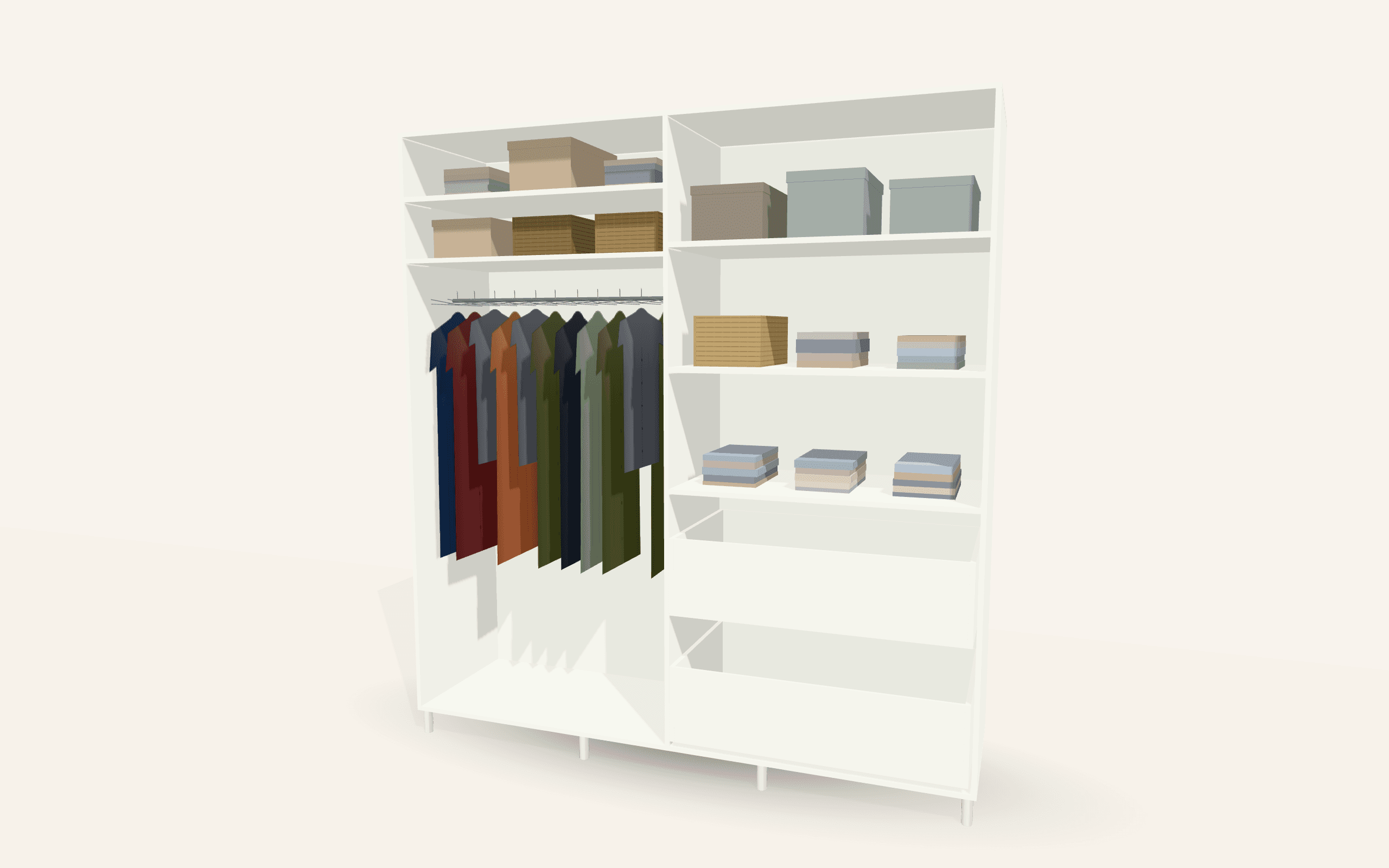 The Turin Hinged Wardrobe