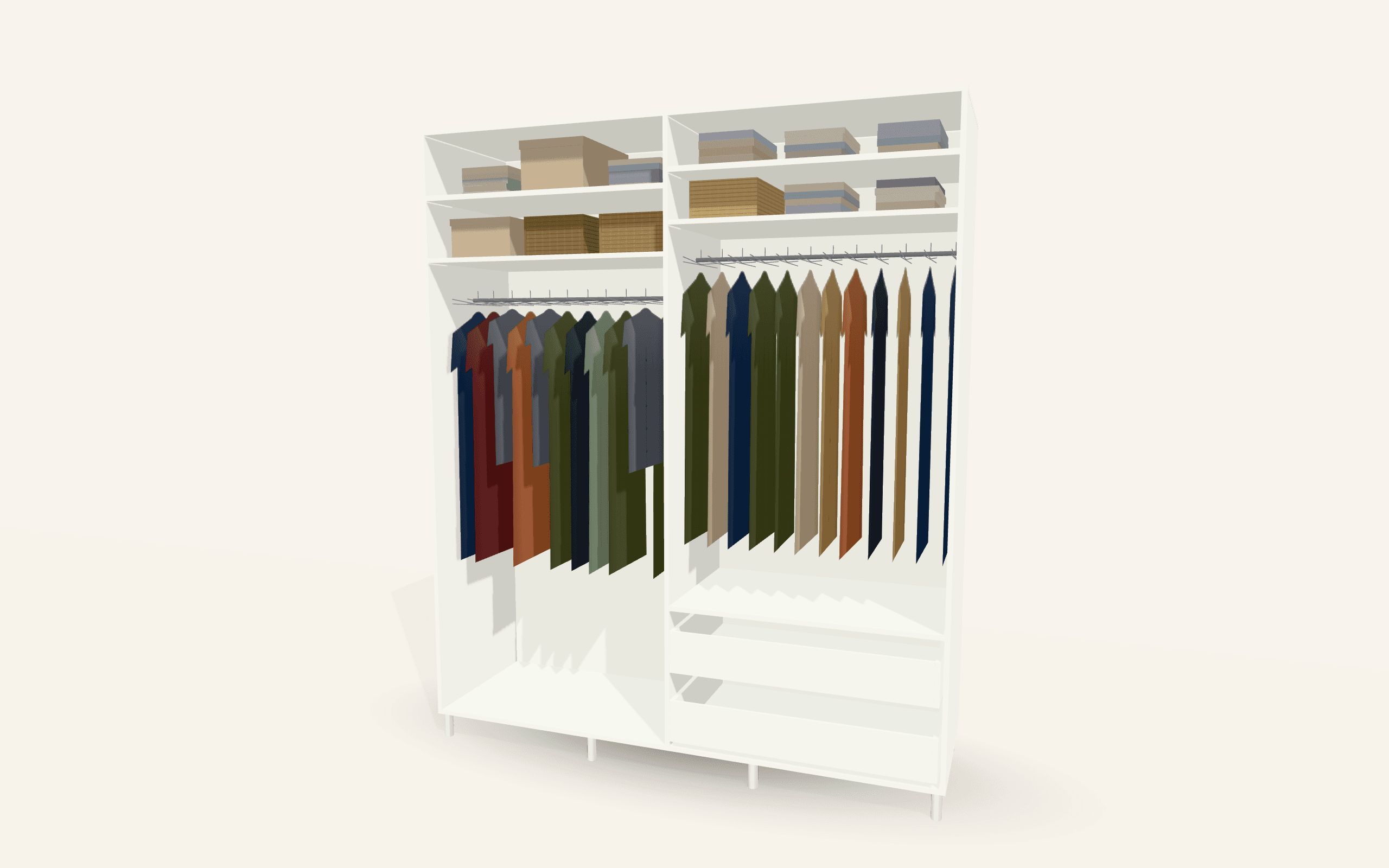 The Verona Hinged Wardrobe