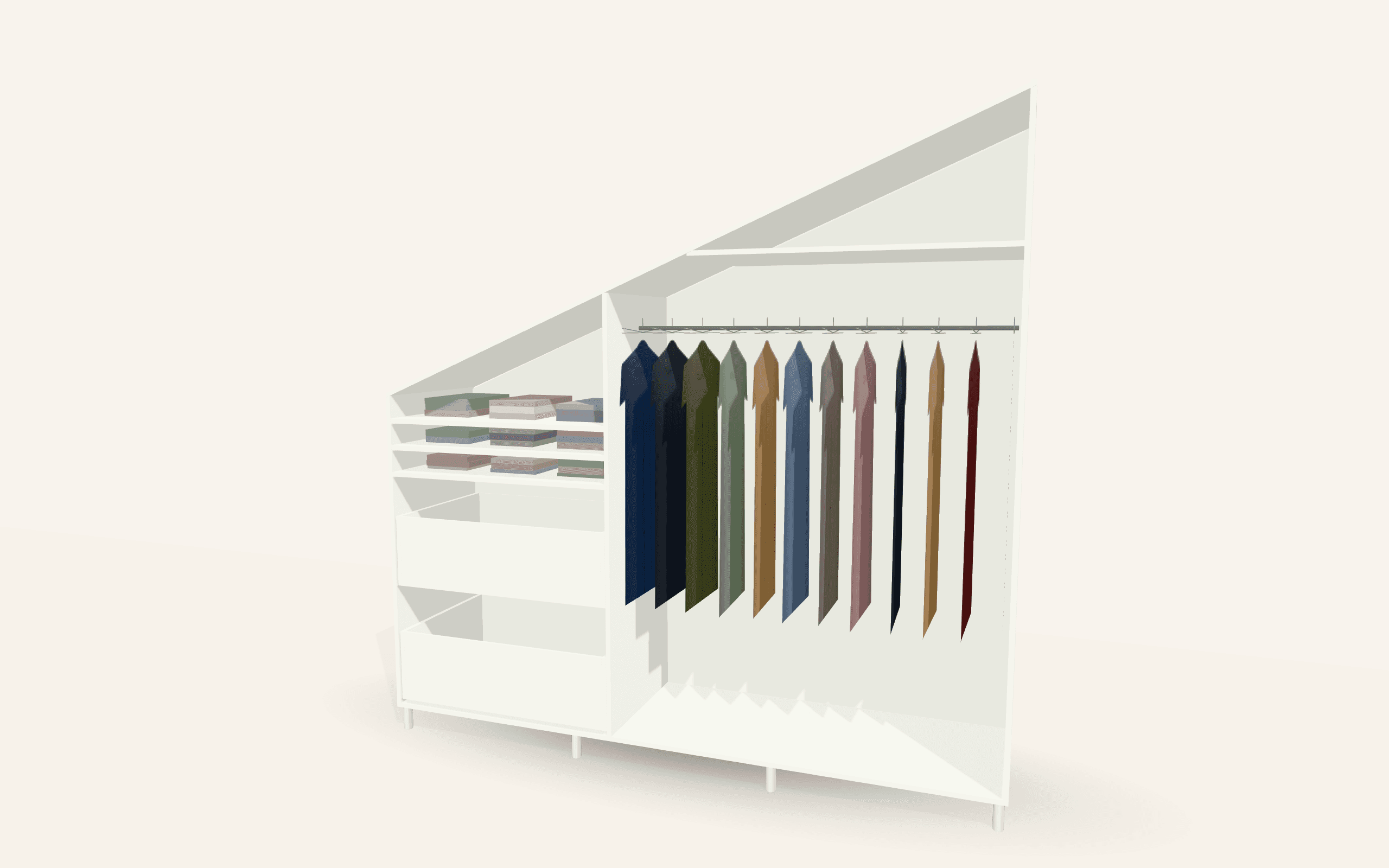 The Boughtons Loft Wardrobe (Sloping Ceiling)
