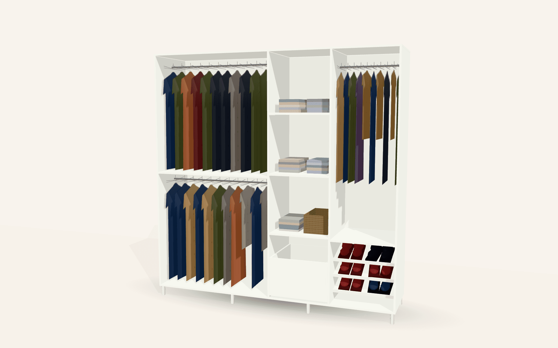 The Napoli Hinged Wardrobe