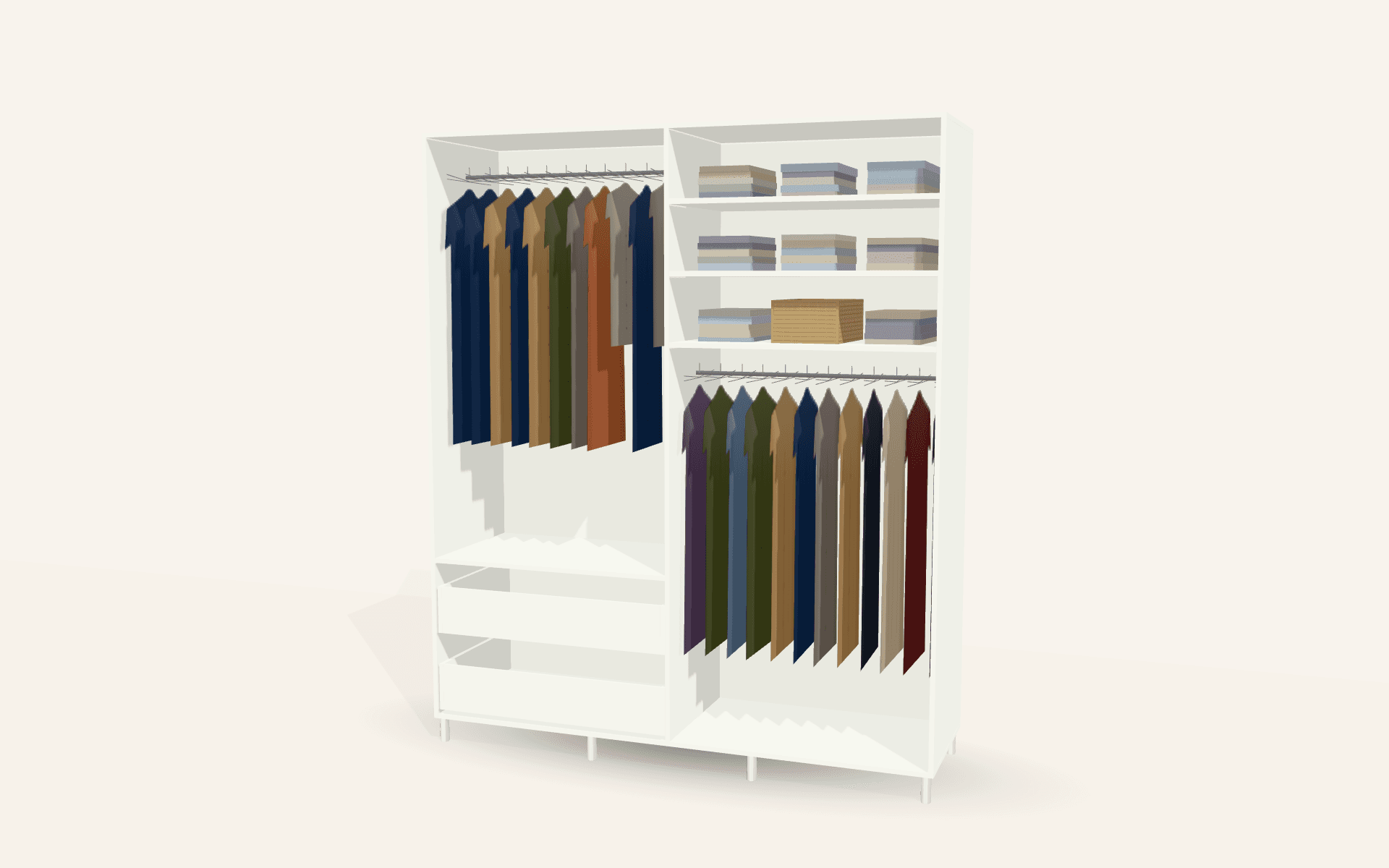 The Verona Handleless Wardrobe (Halifax Oak)